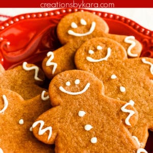 best, softest gingerbread men recipe collage