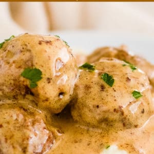 keto gluten free swedish meatballs recipe collage