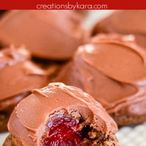 chocolate covered cherry cookies collage