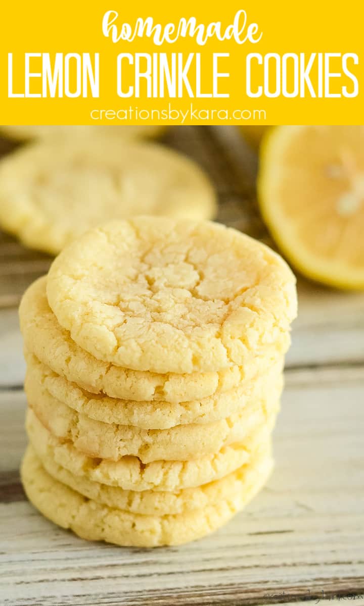 powdered lemon cookies recipe collage