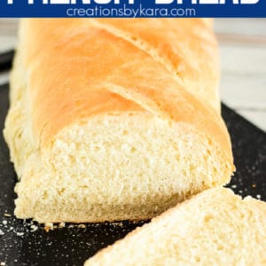 easy french bread recipe collage