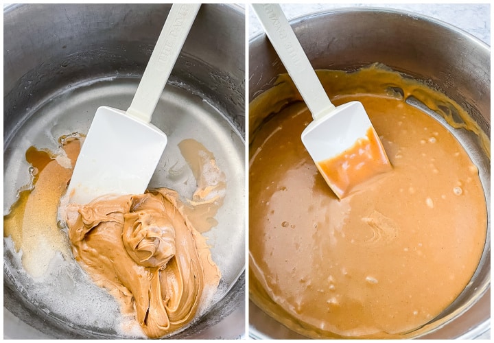 process shot - peanut butter syrup for bars