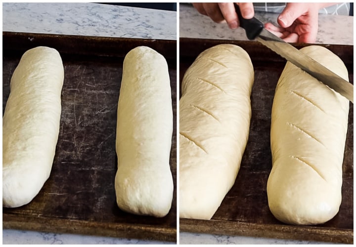 process collage - how to bake french bread