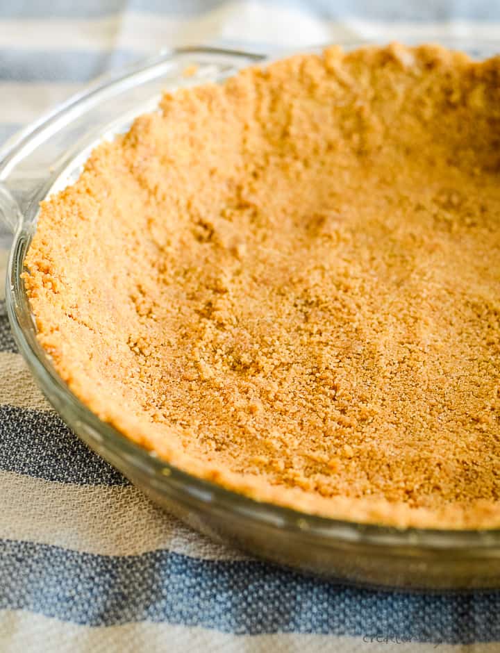 baked graham cracker crust with no filling