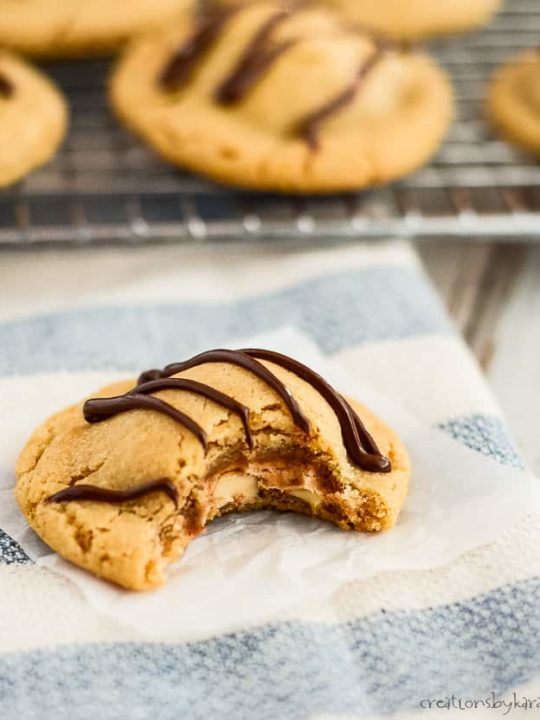 Snickers Cookies - A Tipsy Giraffe
