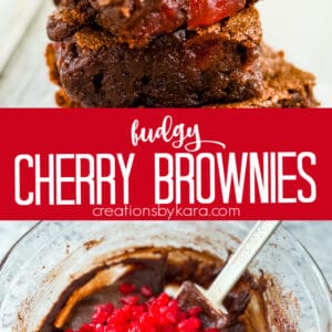fudgy cherry brownies recipe