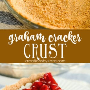 graham cracker pie crust recipe collage