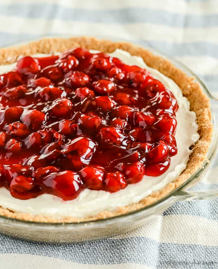 no bake cherry cheesecake pie