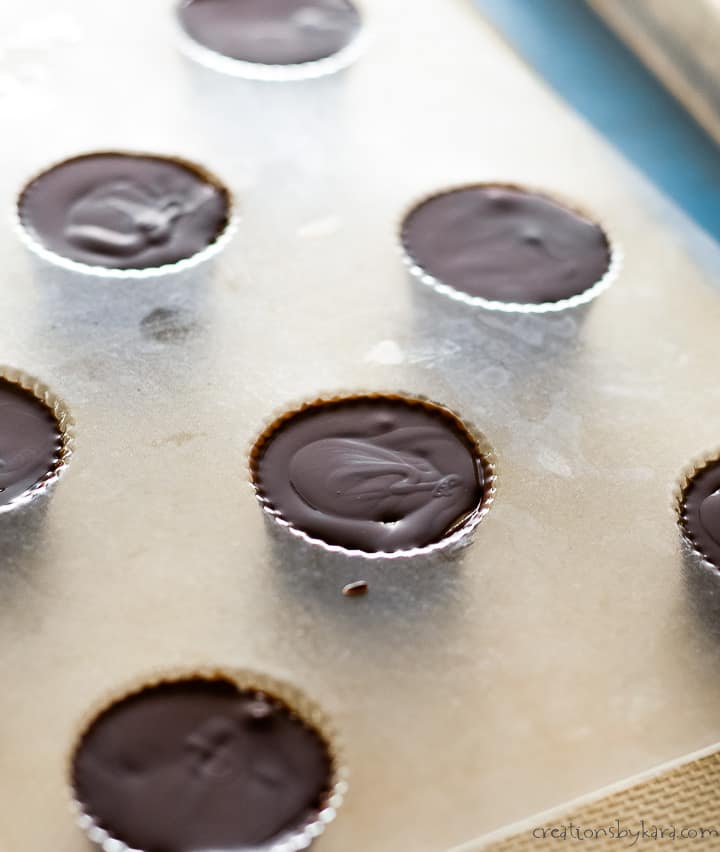 chilled pb cups ready to be removed from molds
