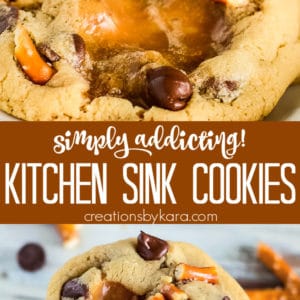 kitchen sink cookies recipe collage