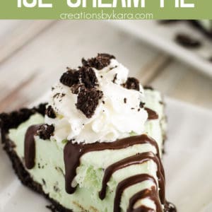 grasshopper ice cream pie recipe collage