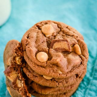 reese's chocolate cookies with peanut butter chips