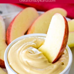 caramel apple dip pinterest collage