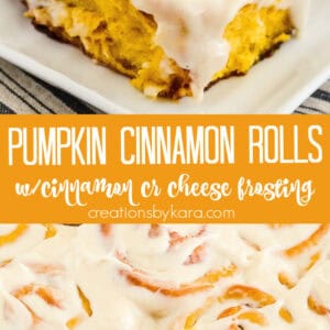 pumpkin cinnamon rolls recipe collage-2