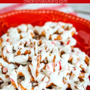 homemade peppermint pretzels pinterest collage