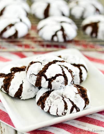 Chocolate Crinkle Cookie Recipe - Creations by Kara