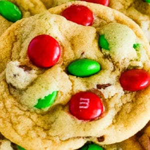 M&M Christmas cookies photo