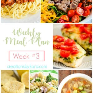 weekly meal plan collage #3