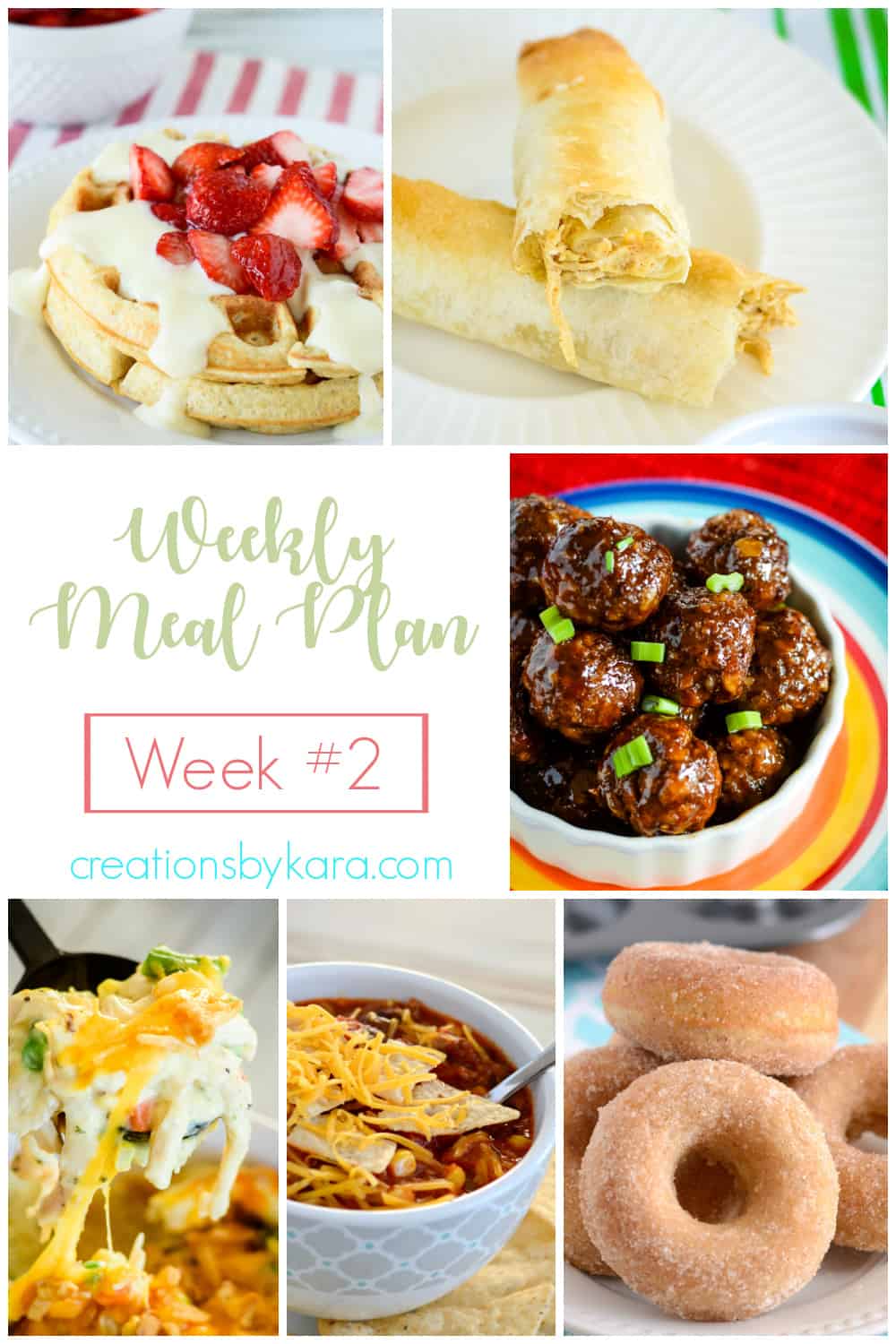 weekly menu plan #2