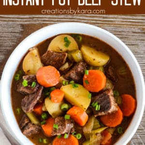 instant pot beef stew recipe collage