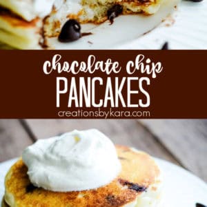 chocolate chip pancakes recipe