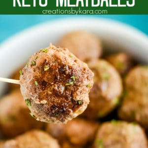 ranch keto meatballs recipe collage