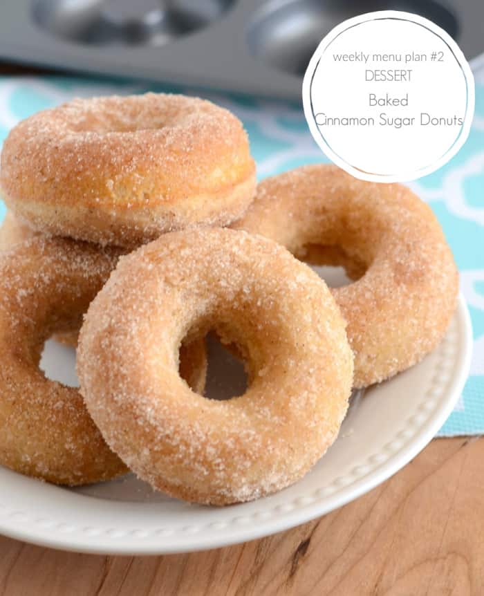 menu plan - cinnamon sugar donuts
