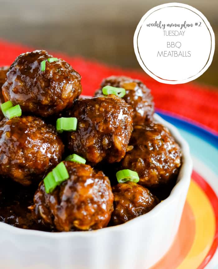 meal plan - barbeque meatballs