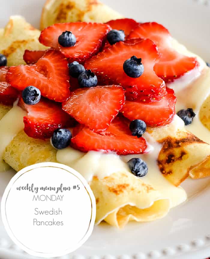 swedish pancakes for menu plan #5