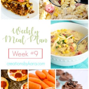 weekly meal plan #9 collage