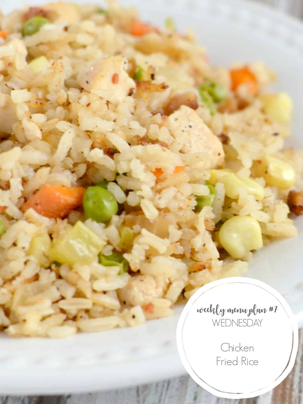 chicken fried rice for meal plan #7