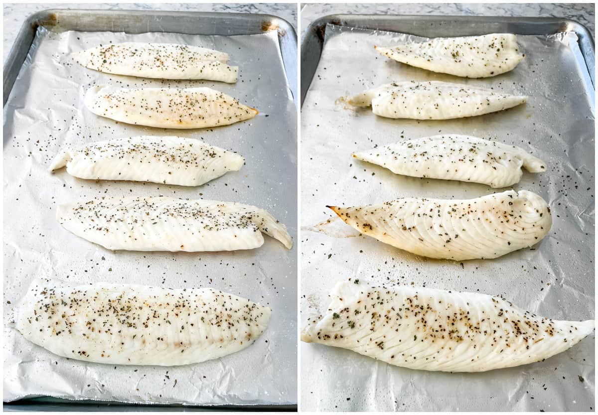 process shots - how to broil fish