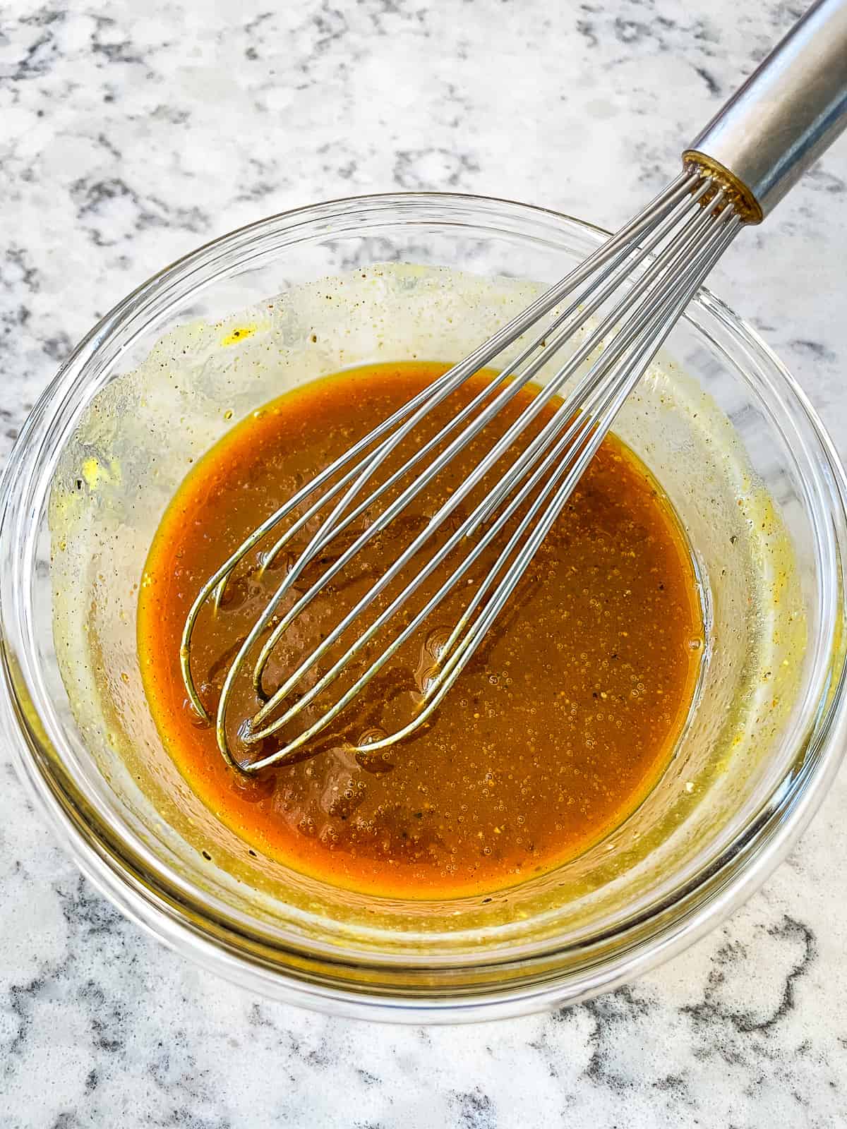 bowl of honey mustard sauce