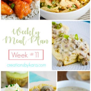 free printable weekly meal plan #11 collage