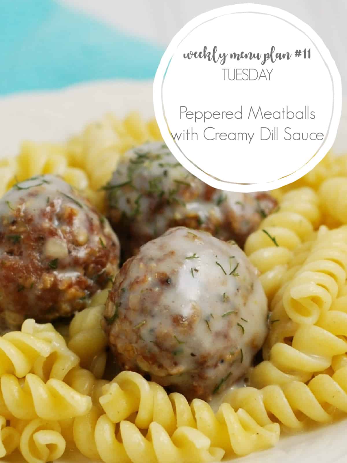 peppered meatballs for menu plan #11