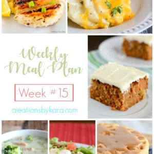 weekly meal plan #15 collage