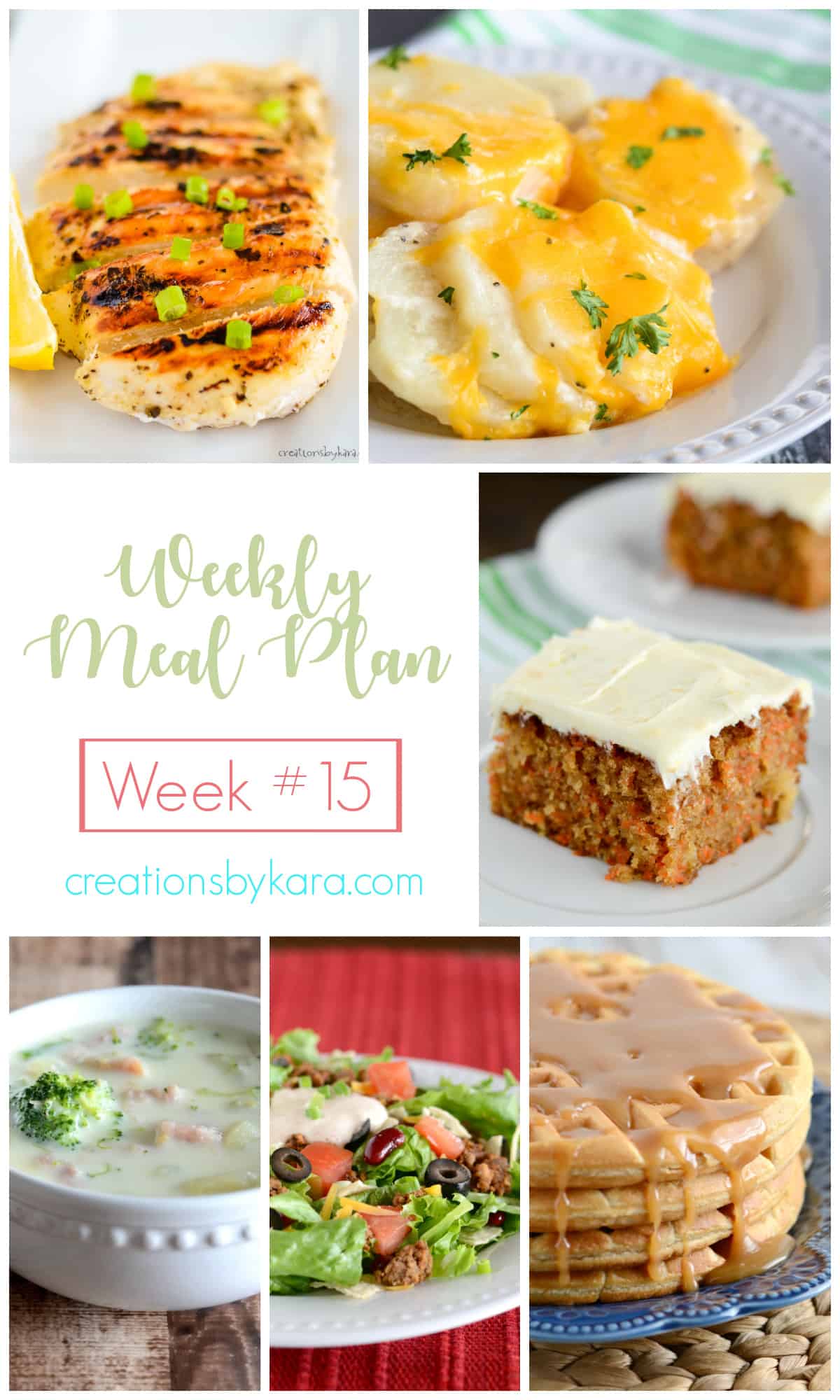 weekly meal plan #15 collage