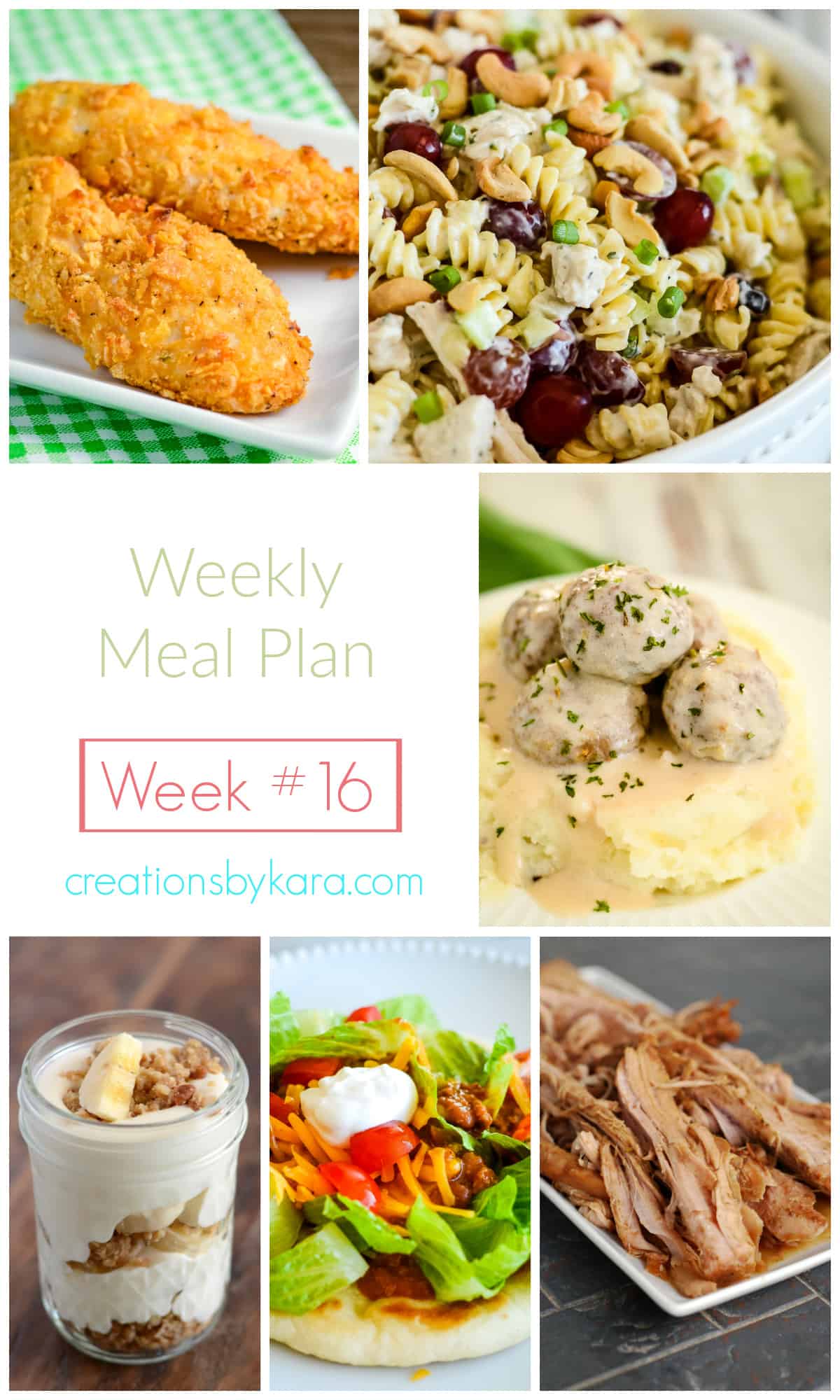 weekly meal plan #16