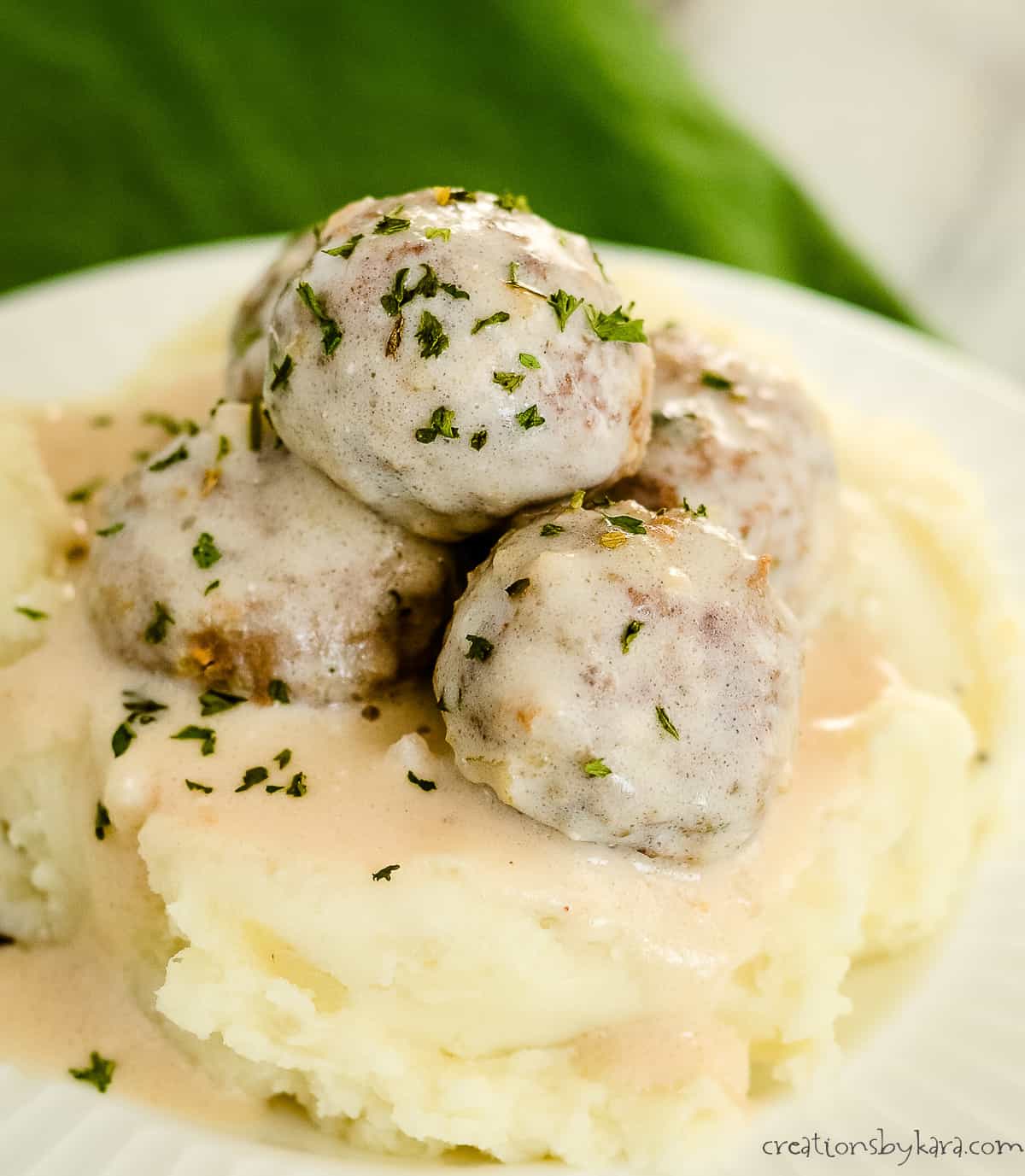 Sour Cream Sauce for Swedish Meatballs Creations by Kara