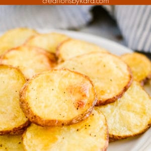 how to make crispy roasted potatoes - collage