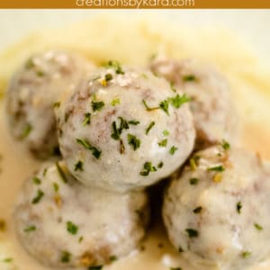 swedish meatballs with sour cream recipe collage