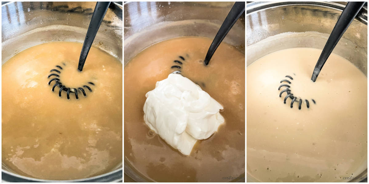 process shots - how to make sauce for swedish meatballs