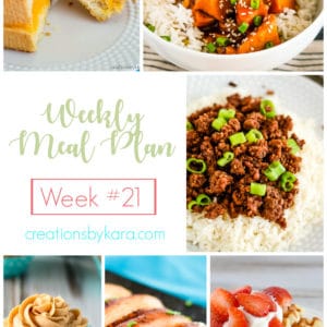 weekly meal plan #21 collage