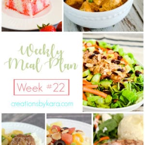 collage for weekly meal plan #22