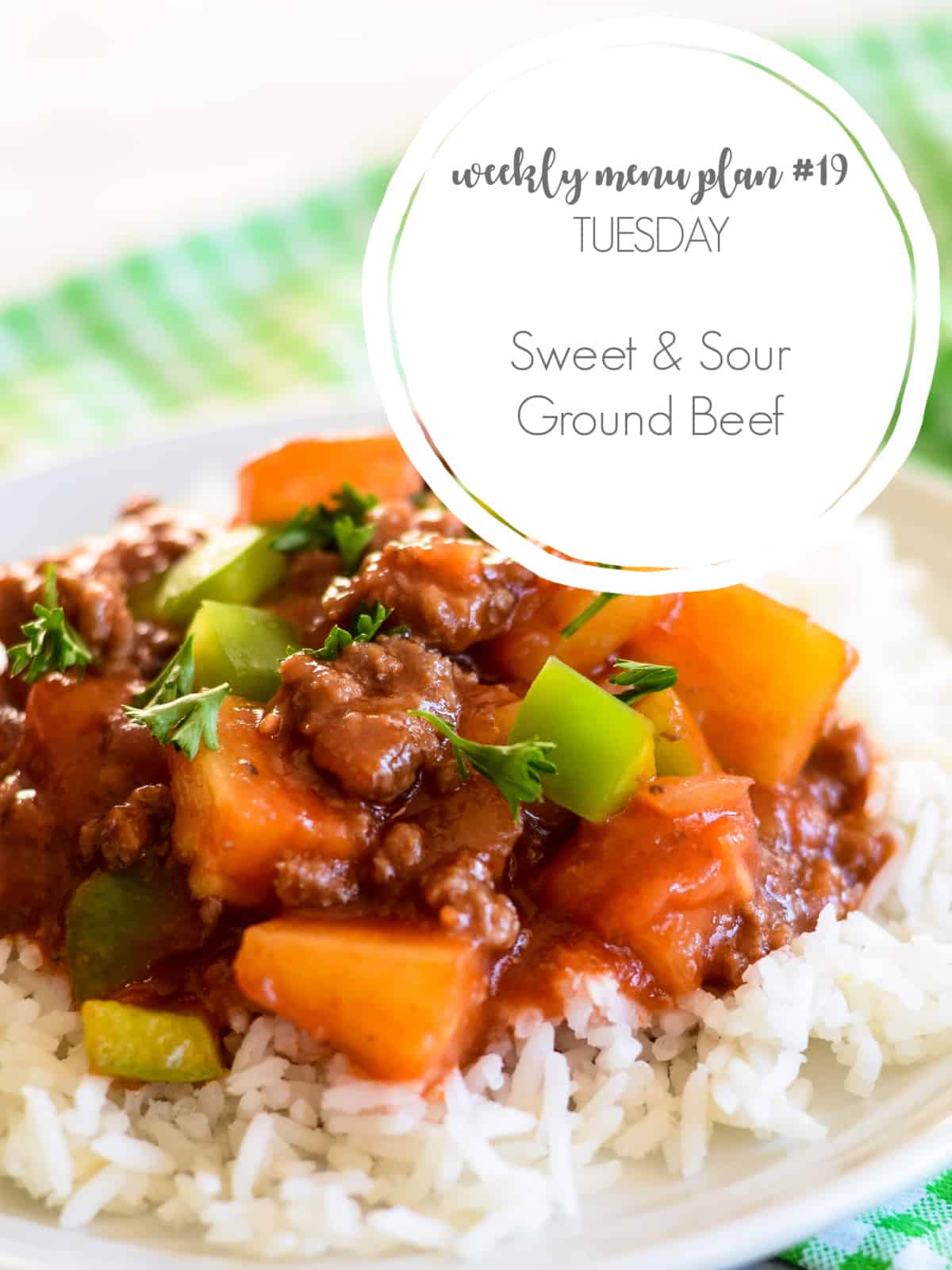 sweet and sour ground beef