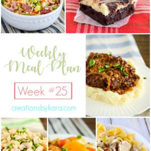 weekly meal plan #25 collage