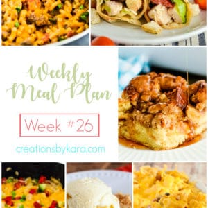 weekly meal plan #26 collage