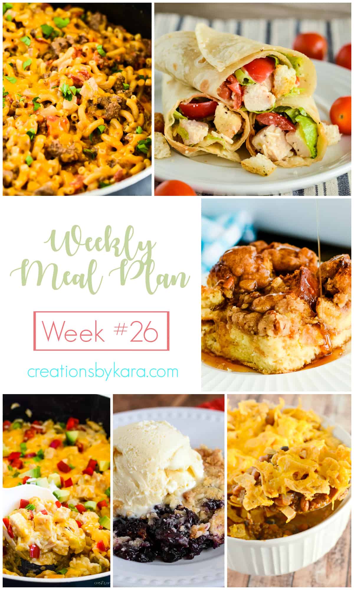 weekly meal plan #26 collage