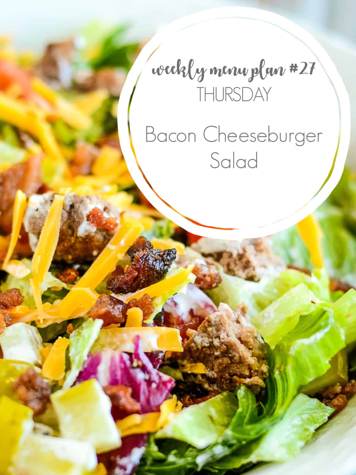 bacon cheeseburger salad