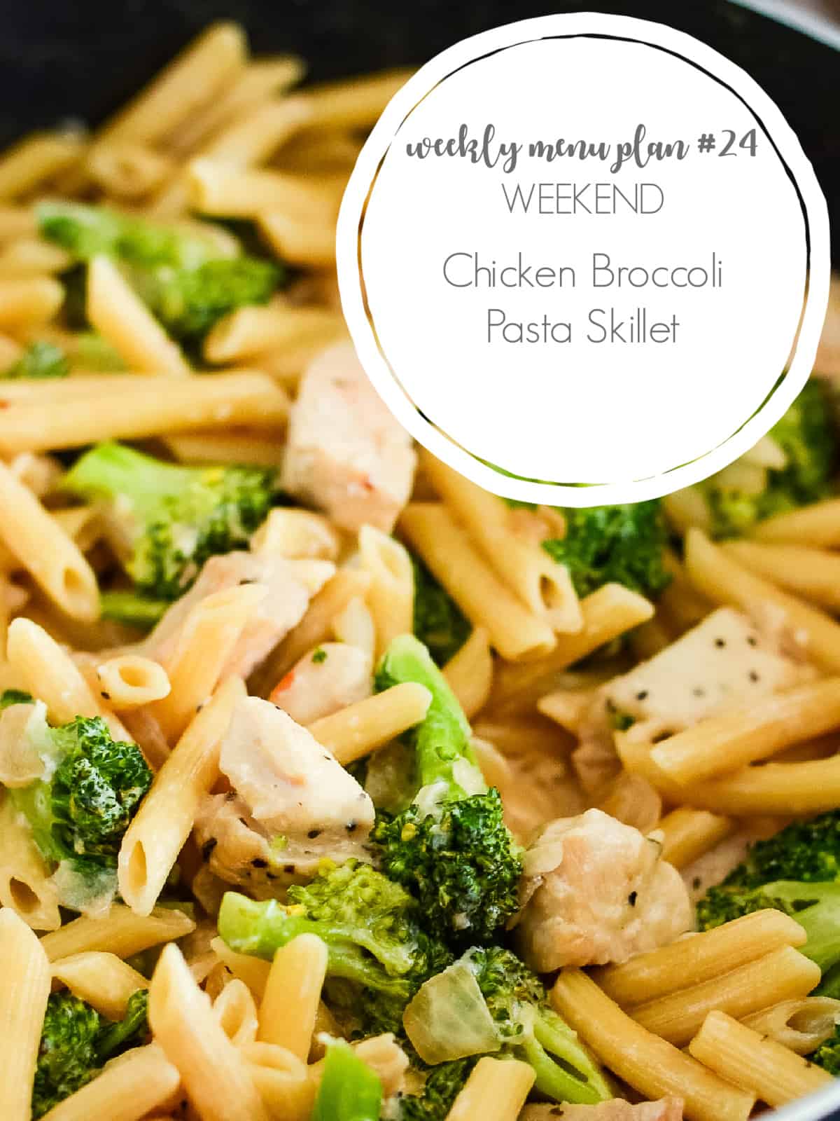 chicken broccoli pasta skillet